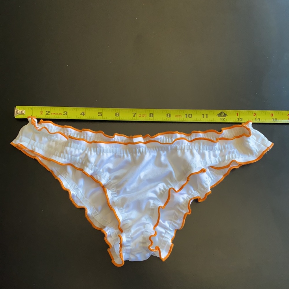 White Ruffle Bikini - Picture 4 of 6